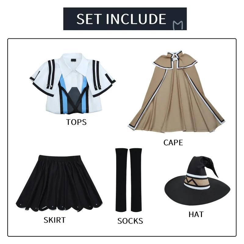 ⭕️⭐️⭕️Roxy Cosplay Costume Mushoku Tensei Jobless Reincarnation Carnival Uniform Wig Anime Halloween Costumes Women Charac⭐️⭕️⭐️ - view 6