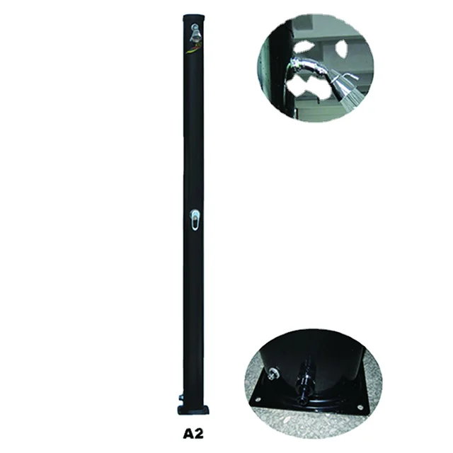 Hot Selling Popular High Quality 20L Straight Energy Saving Aluminium Garden Solar Shower Outdoor Pool
