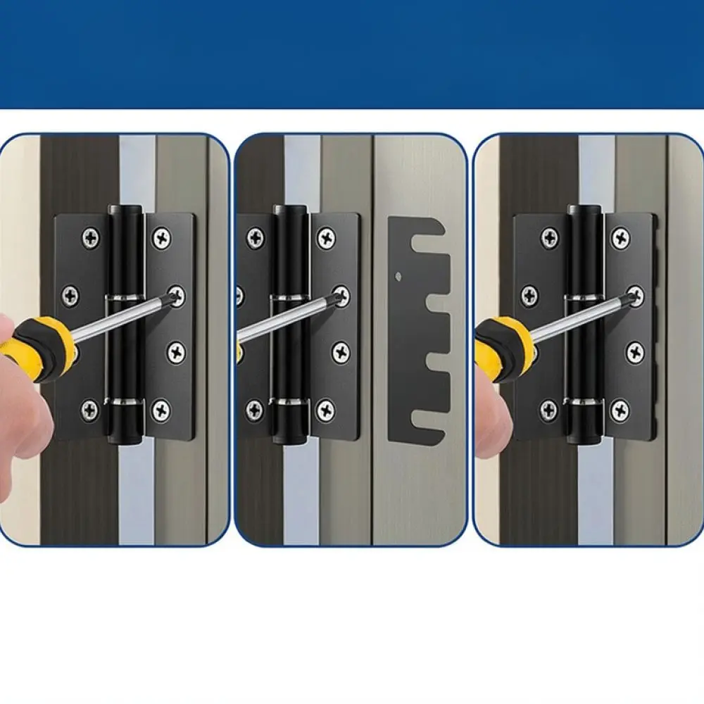 Stainless Steel Door Shim Plate Hinge Adjustment Hardware Repair Tool For JS Modern Home Door Sagging Solutions