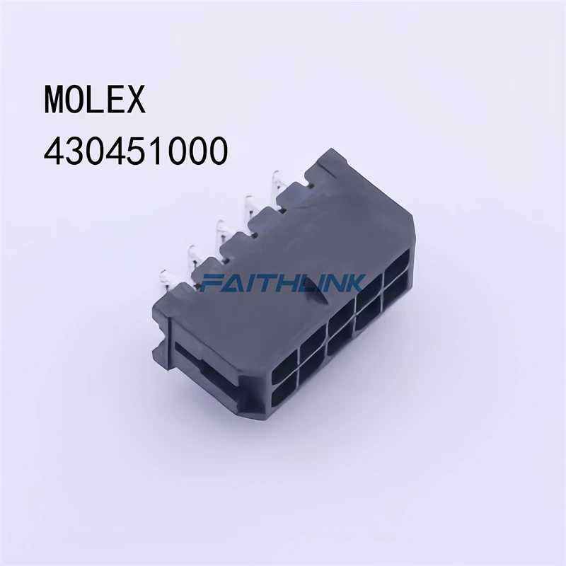 

10PCS 430451000 43045-1000 MOLEX connector 2x5P spacing: 3mm Bent insertion series: Micro Fit (MX 3.0) 100% New original