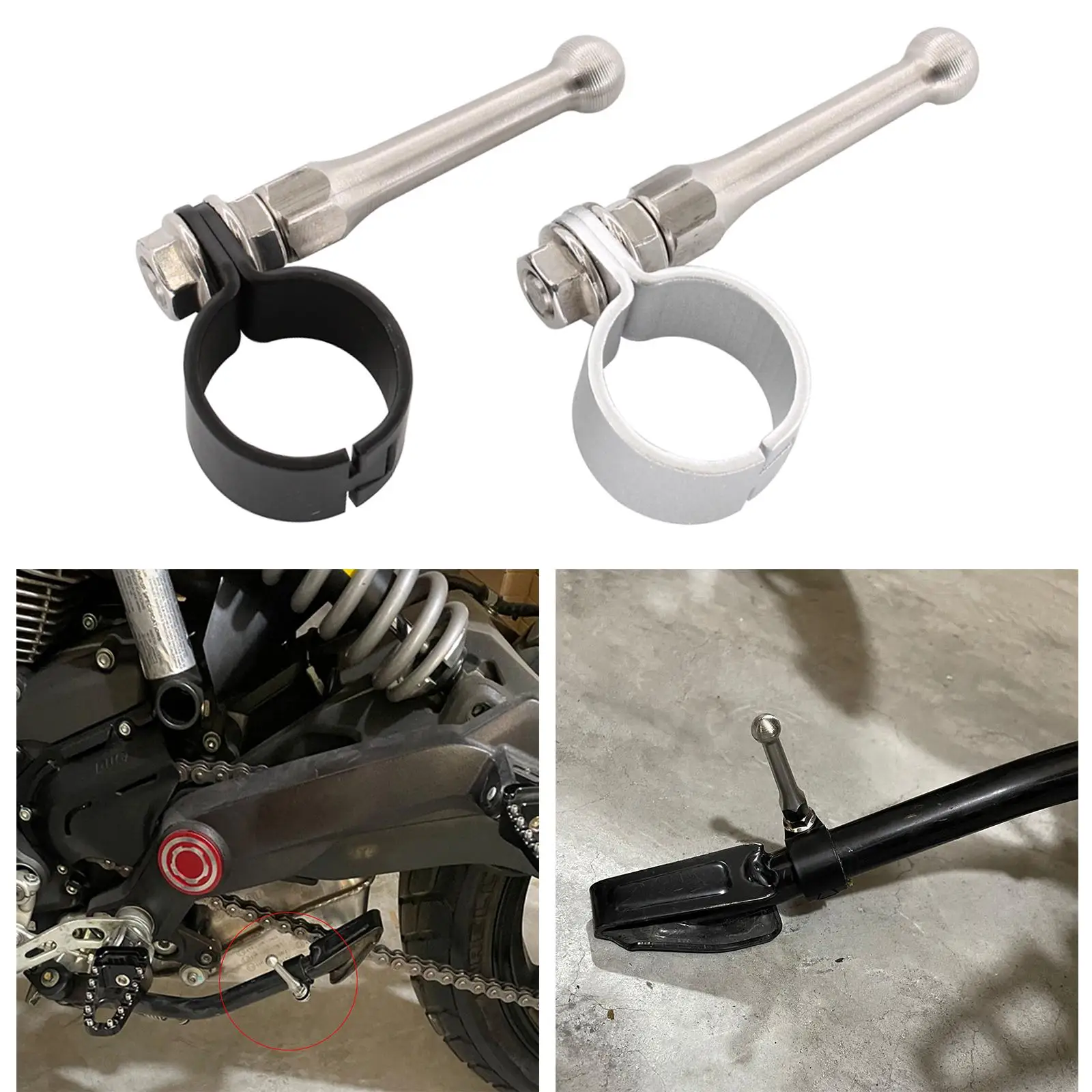 

Universal Motorcycle Foot Bracket for 20-23mm, 66mm / 2.6 '' Length
