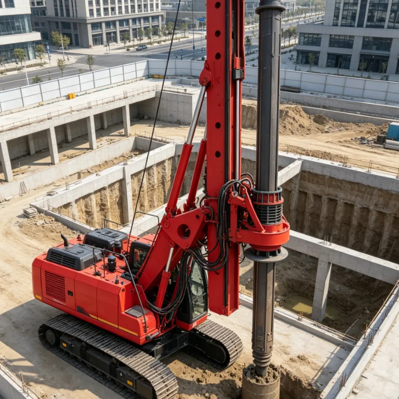 Customized Rotary Drill Rig Crawler Mounted For Deep Water Well Drilling And Rock Drilling Construction Pile Driving Operation