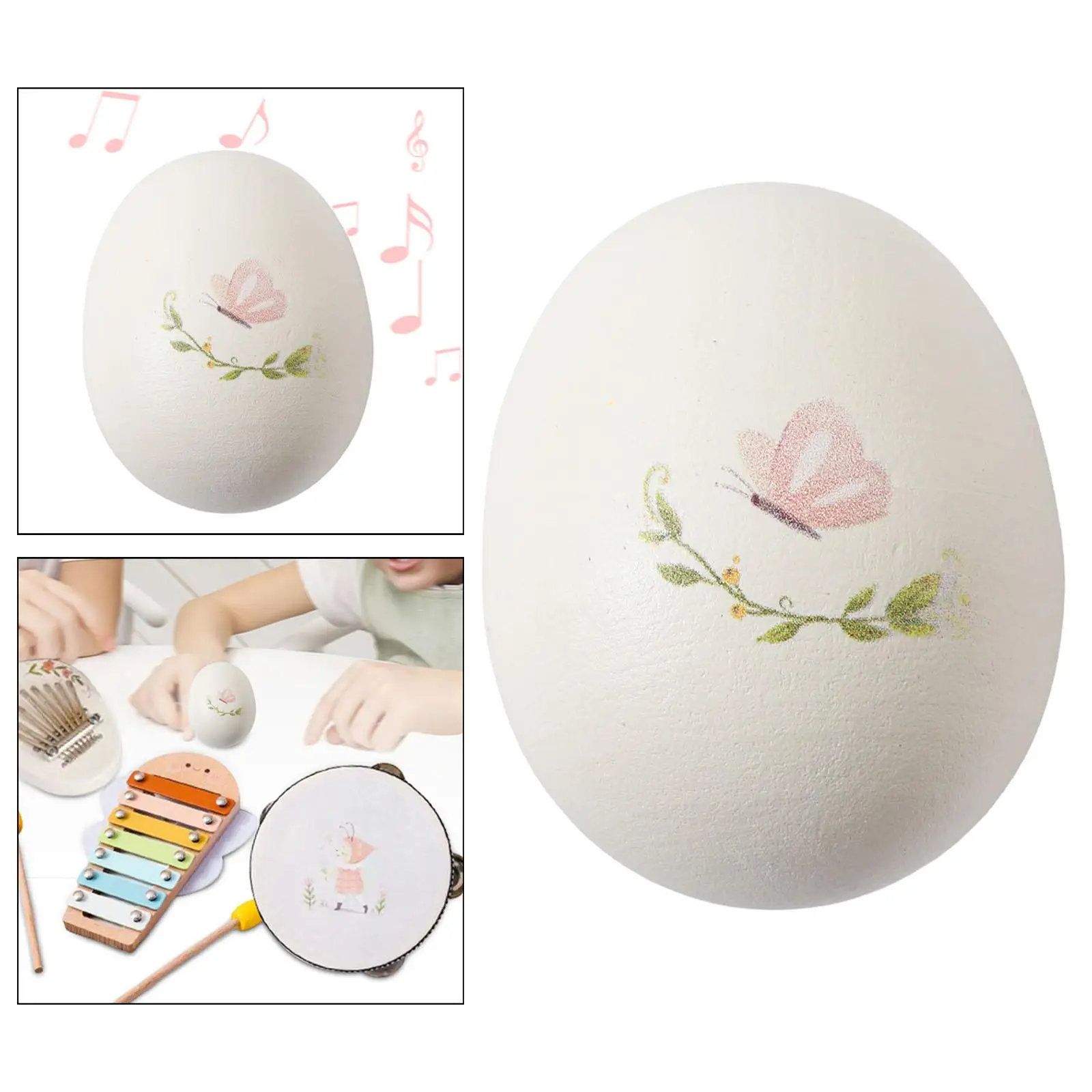 Kids Musical Instrument Egg Rattle Sensory Learning Toy Early Education Percussion for Toddlers Boys Girls Gift
