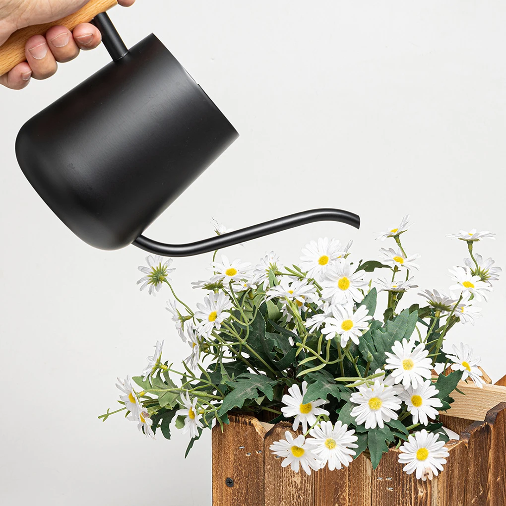 

Black Metal Small Watering Can For Indoor Plants Stainless Steel Long Spout Pot Watering Can Indoor A
