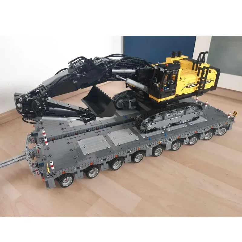 

MOC-57462 Большая модульная платформа с прицепом, строительные блоки, модель 4381 деталейMOC, креативные строительные блоки для мальчиков и детей на день рождения, игрушки, подарки