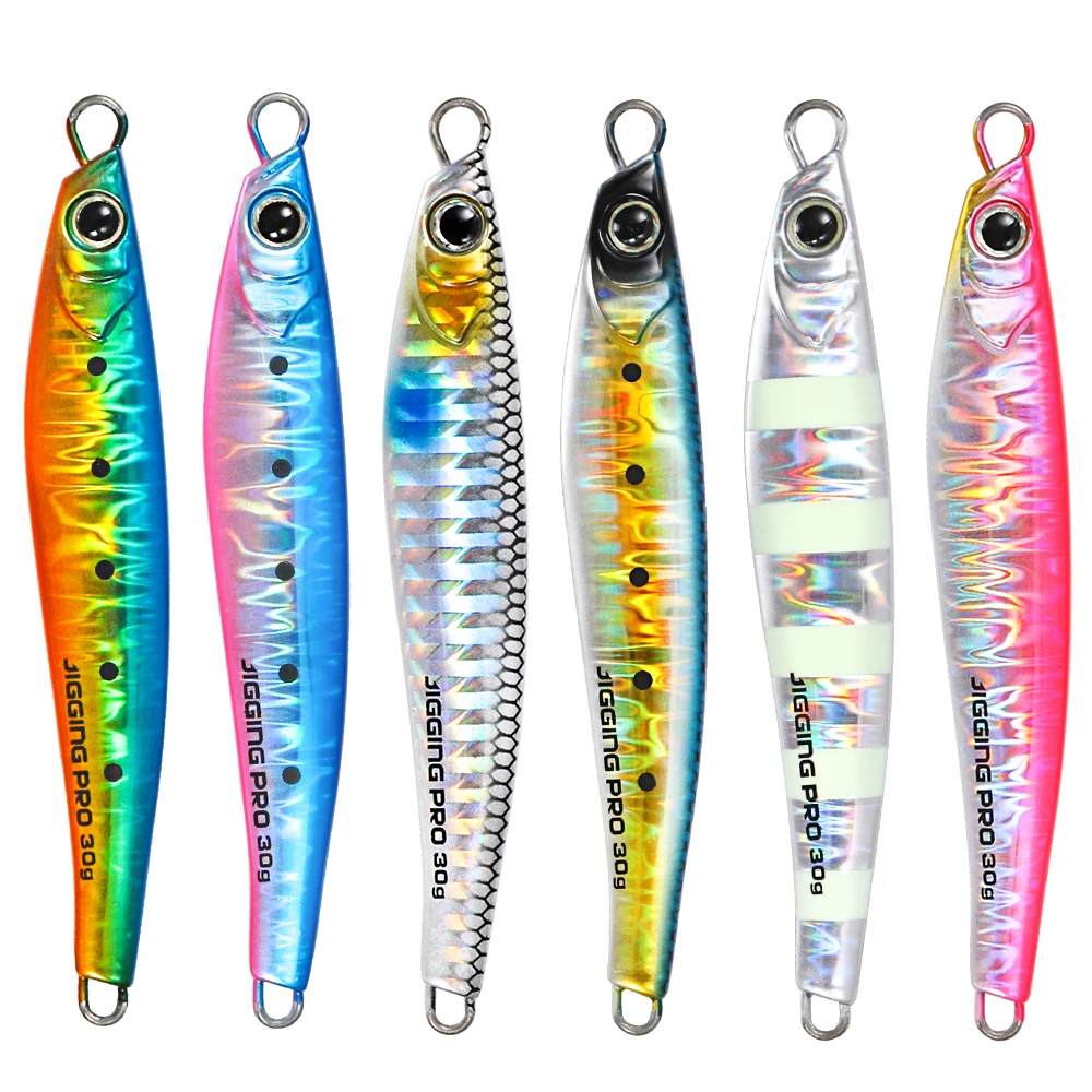 JIGGING PRO Jugulo Jig 20g 30g 40g 60g Casting Jig Shore Metal Jig Lure Saltwater Fishing Tackle