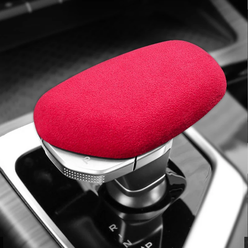 Car Gear Shift Head Knob Cover Italy Super Suede Gearbox Lever Decoration Sheath Shell For Geely Xingyue PREFACE Borui GE