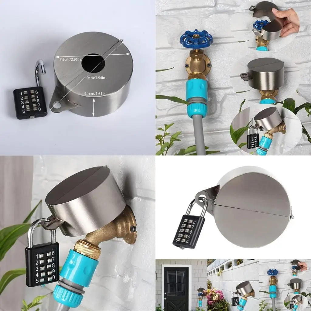 

Y1UD Gate Valves Lockout Device With Password Padlock Outdoor Faucet Lock Cover
