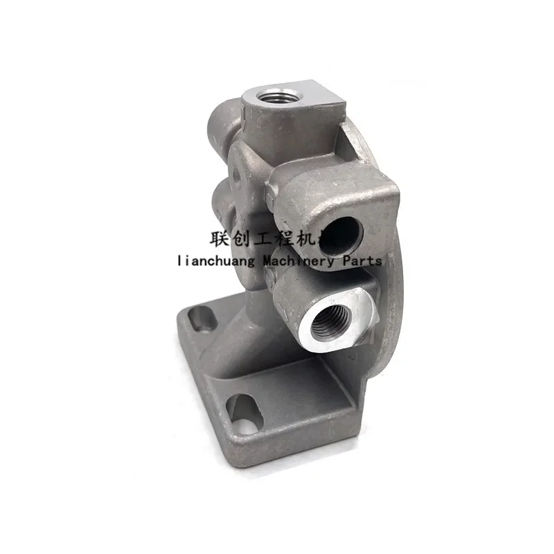 For Hyundai R215-7 225-7 Oil-water separator block seat Diesel filter base aluminum seat FS1242 Excavator Parts