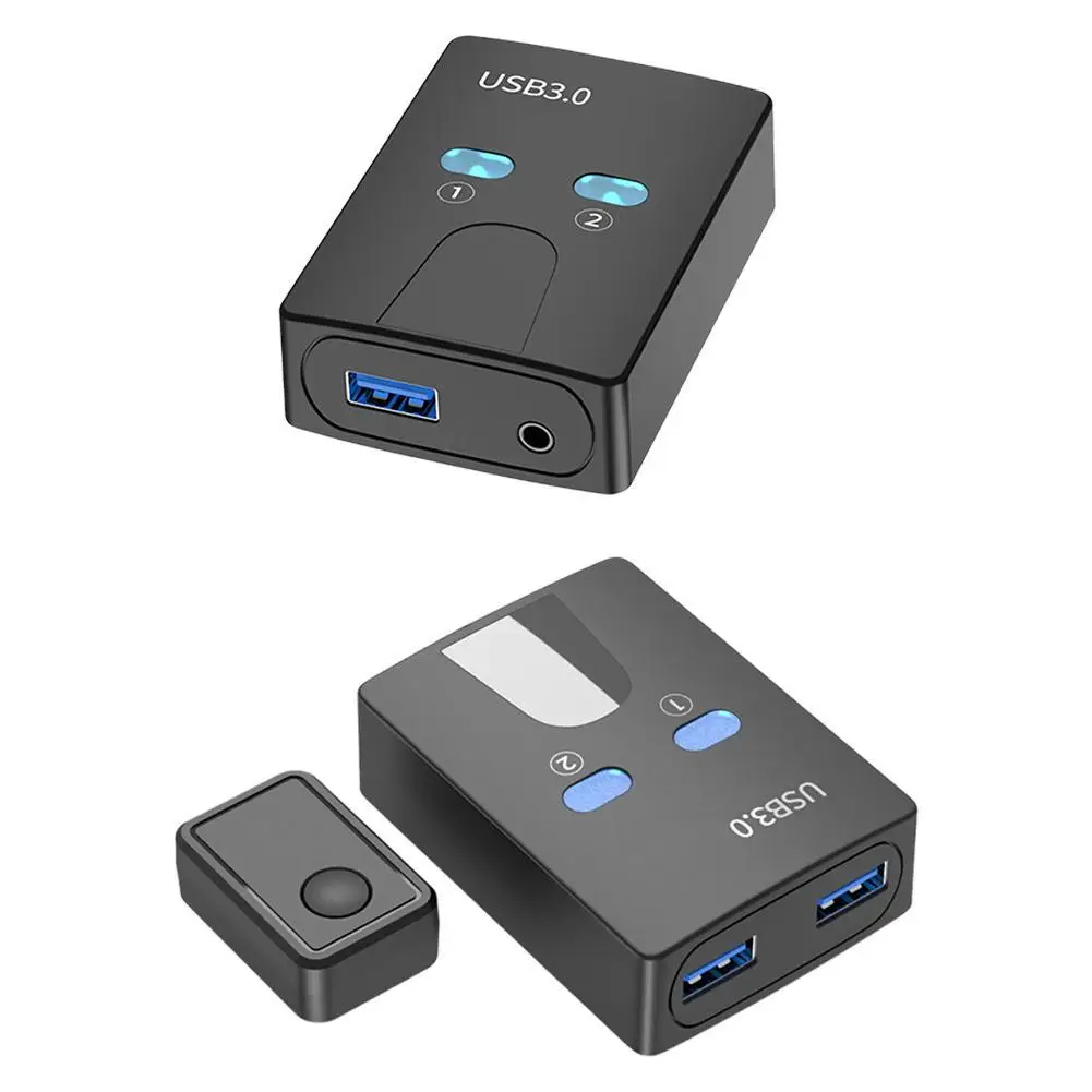 Printer Sharer Switcher 2 Port for USB 3.0 Switch for Printer USB Splitter Bidirectional Sharing 2 Devices