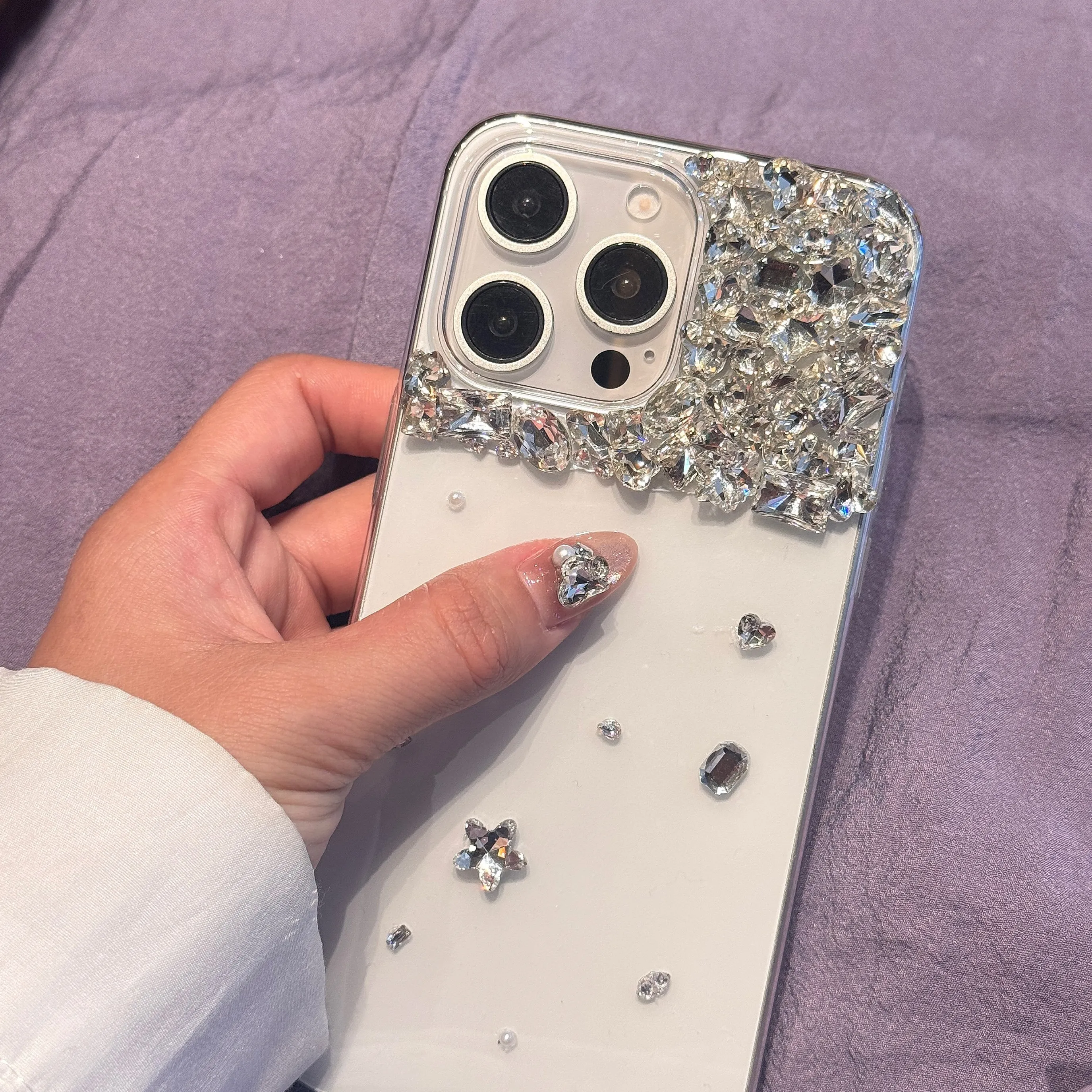 الفاخرة بلينغ الماس لامعة ل Redmi K20 K30 K30s K40 K40s K50 الألعاب برو فائقة السرعة اليدوية الصلب PC الغطاء الخلفي جراب هاتف