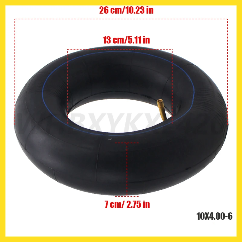 1/2 pz 10x4.00-6 Camera d'aria Mini Moto Scooter Elettrico Personalizzato 10*4.00-6 Macchina Fotografica In Gomma Butilica