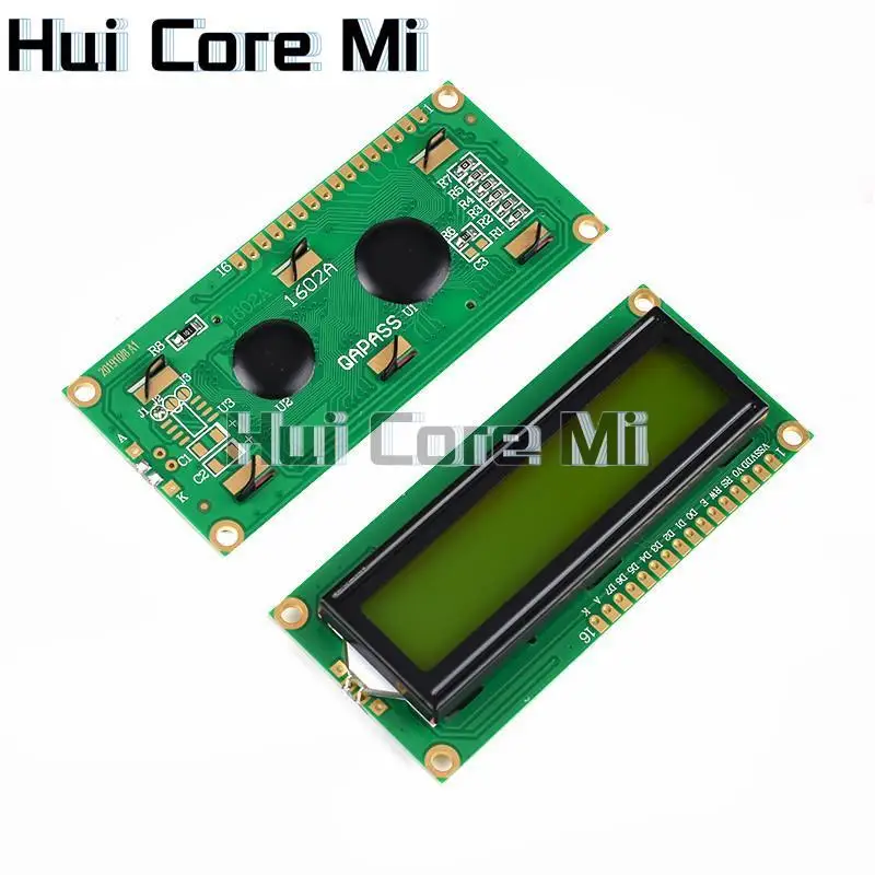 LCD1602 1602 Lcd Module Blauw/Geel Groen Scherm 16X2 Karakter Lcd Display PCF8574T PCF8574 Iic I2C Interface 5V Voor Arduino