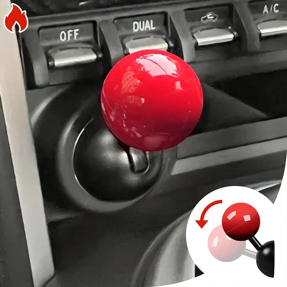 Universal Car Start Button With One Click Engine Start Button Cover Ball-Shaped One-touch Start Button Rocker Modification Tool