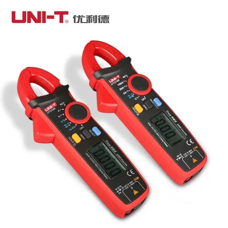 

UNI-T UT210C Single AC 200A True RMS High Precision Mini Digital Clamp Multimeter,NCV,Diode Test,LCD Backlight,Temperature Test