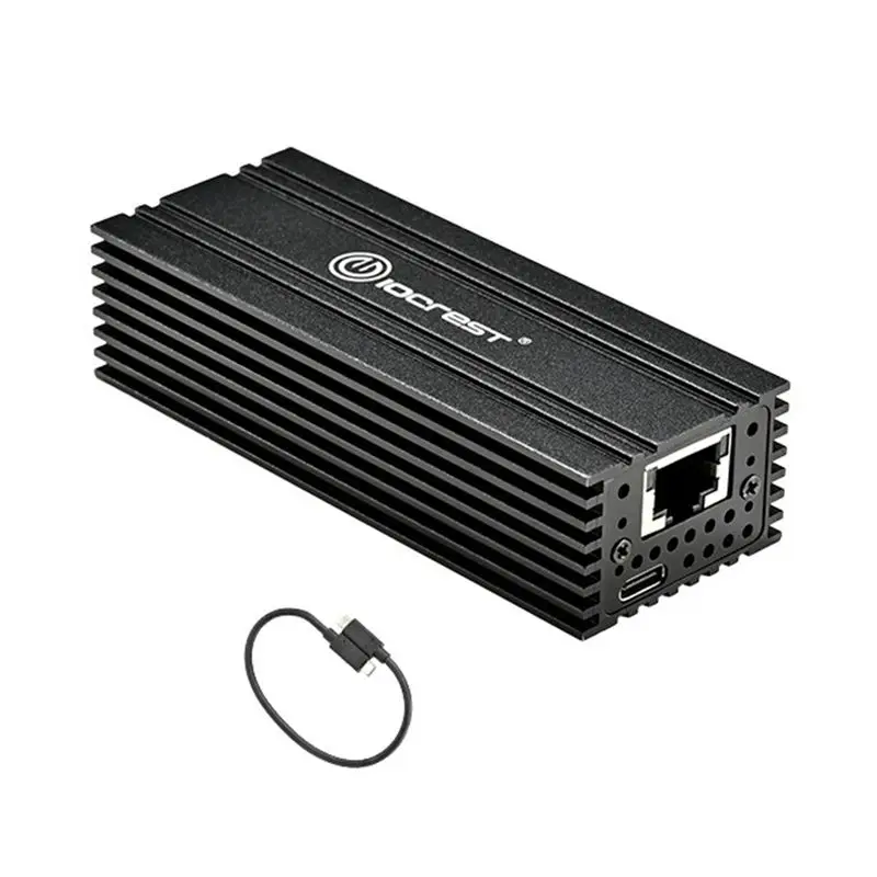 

IOCREST USB4 Single Port 10G Network Card Compatible With For Thunderbolt 3/4 RJ45 10GBASE-T Ethernet Adapter Support For Mac