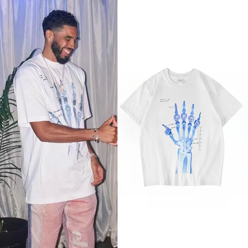 

Спортивная футболка в стиле ретро с принтом X-ray American ort-sved, модная молодежная, с изображением Татума и Коби, в стиле хип-хоп, для баскетбола, с пятью кольцами на медальоне.