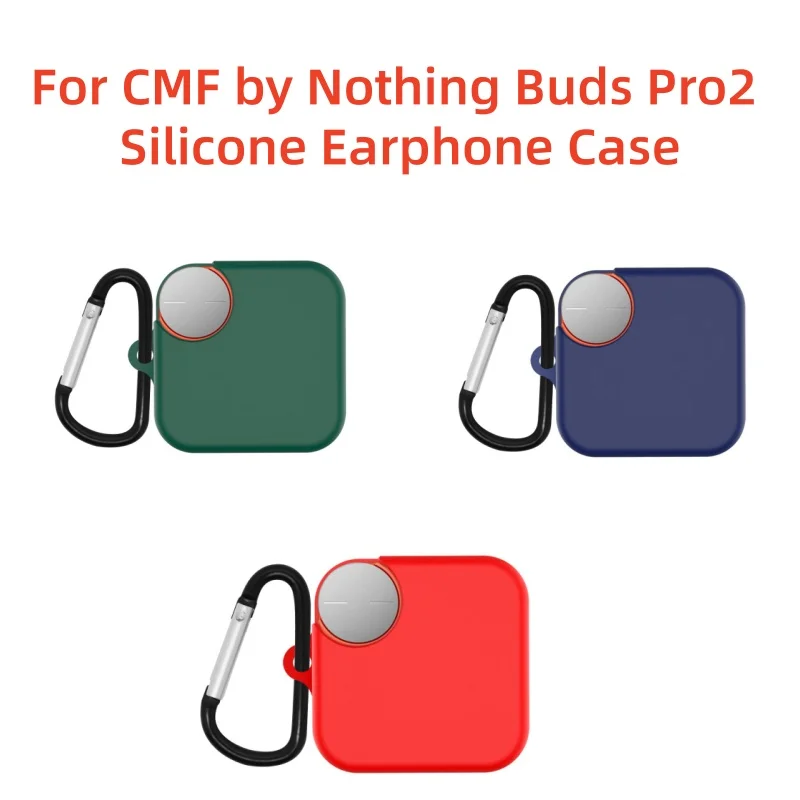 

Shockproof Silicone Protective Case with Free Secure Latch， For CMF by Nothing Buds Pro2