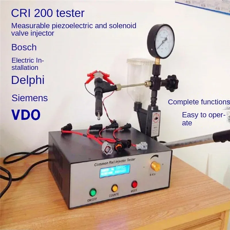 AM-CRI200 common rail injector pulse tester can test electromagnetic and piezoelectric injectors