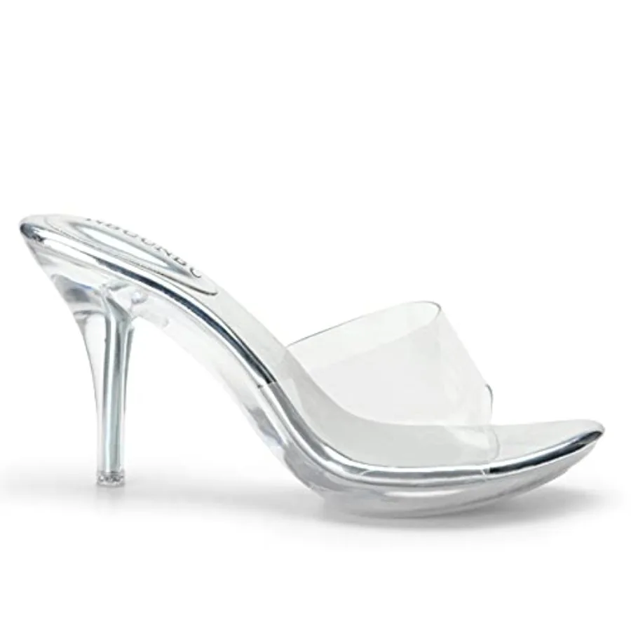 

NBUUNBU Silver Clear Heels For Women Dress Shoes Transparent Strap Sexy Stilletos Heels Open Toe High Silver Heeled Sandals Pum