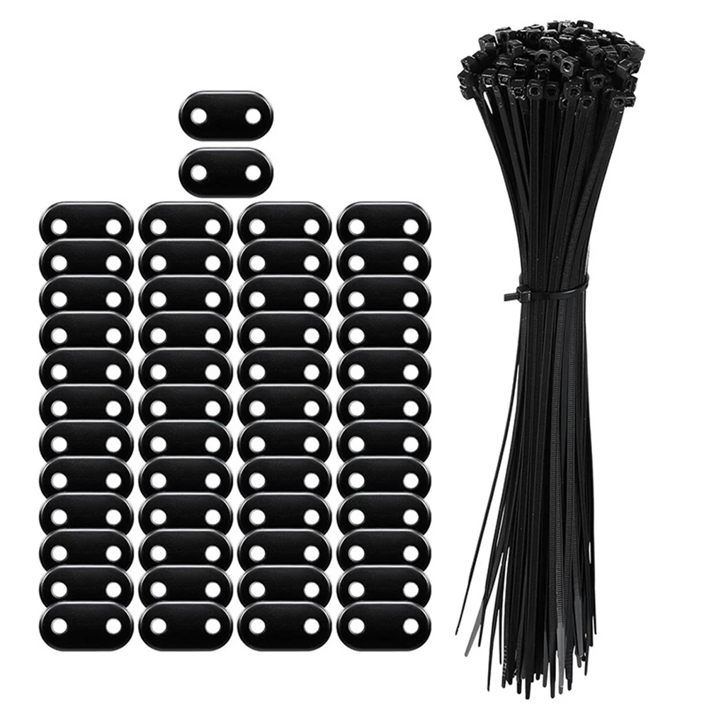 Easy to Use Weatherproof Mounting Clips for PVC Privacy Screens 50 or 100 Piece Set for Installation on Patios