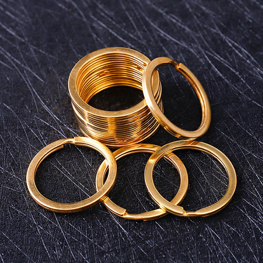 

100Pcs Heavy Duty Iron Key Rings Metal Round Style Replacement Keychain Rings Key Ring Round Keychains Attachments