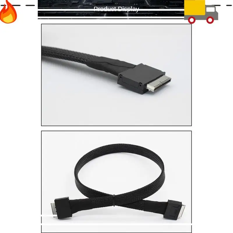 

PCIE Oculink SFF 8611 8I к SFF 8611 8I Кабель передачи данных для сервера, подключение Pcie4.0 для линии передачи данных сервера