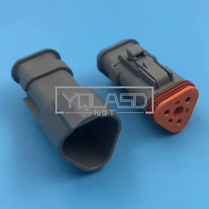 

1 Set 3 Way 1.6 Series Automotive Pump Truck Nozzle Cable Connector AC Assembly Female Male Plug DT04-3P-E008 DT04-3S-E008