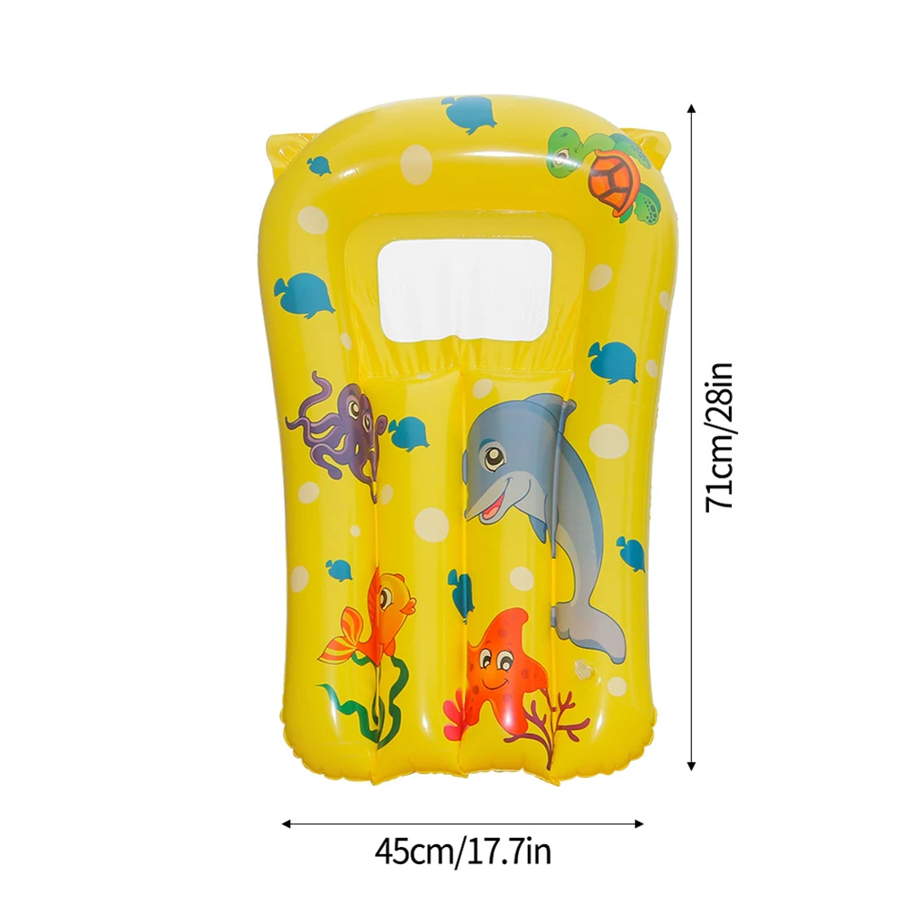 Tabla de surf flotante para niños, sillón reclinable de agua con dibujos animados, fila flotante inflable de PVC, bonita hamaca de agua a prueba de fugas para Fiesta EN LA Piscina