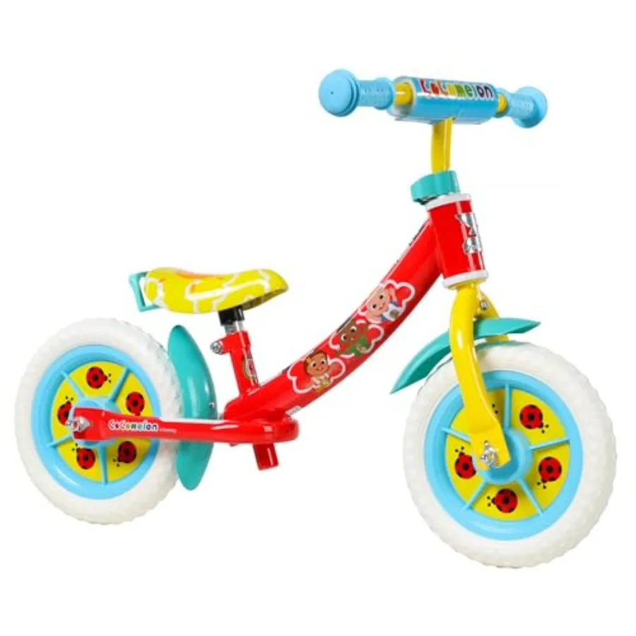 

Cocomelon Balance Bike for Lightweight Durable Fun Colorful Design for Toddlers Learning Balance and Coordination Easy to Assem