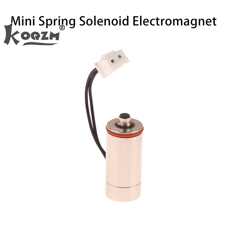 Mini Spring Solenoid Electromagnet Round Cylinder Suction Solenoid Electromagnet DC6V-12V Smart Car Seat Accessories