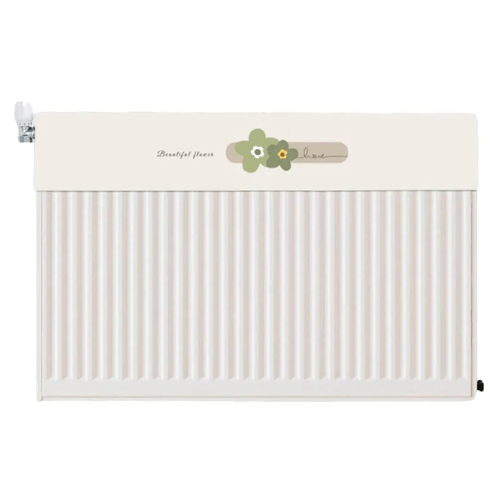 100cm Decorative Cover Floral Pattern Breathable Fabric Easy Installation Elegant Design Non-staining For Heating Radiator