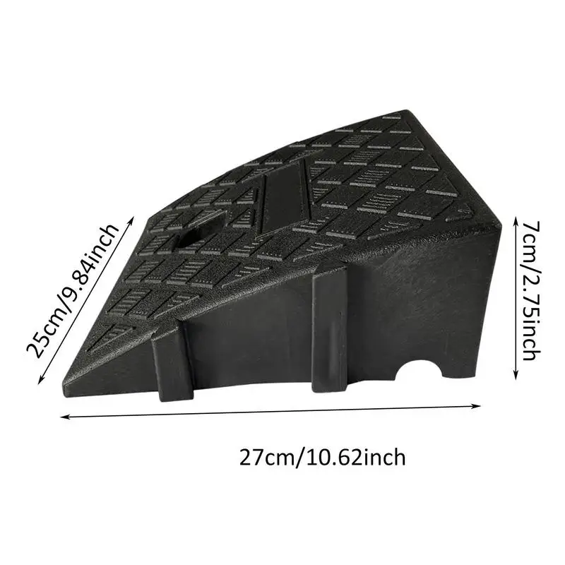 Driveway Curb Ramps for Cars Heavy Duty PVC Ramps for Driveway Lightweight Threshold Ramp for Driveway Loading Dock Sidewalk