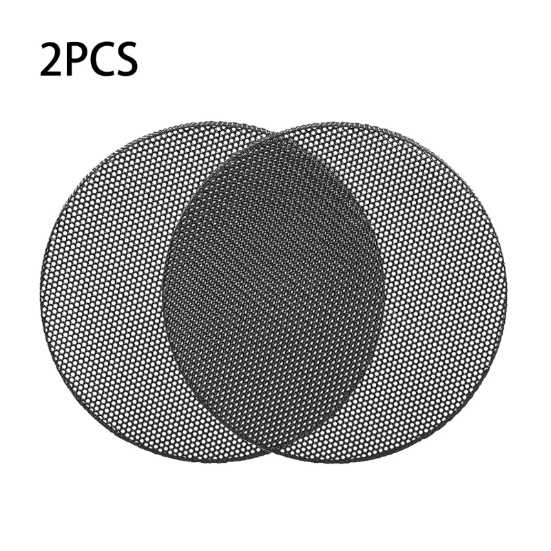 2 Pieces Outdoor Metal Speaker Covers Speaker Dust Cover for Case Metal Mesh Grille Prote for Most Mic Speaker Dropshipping