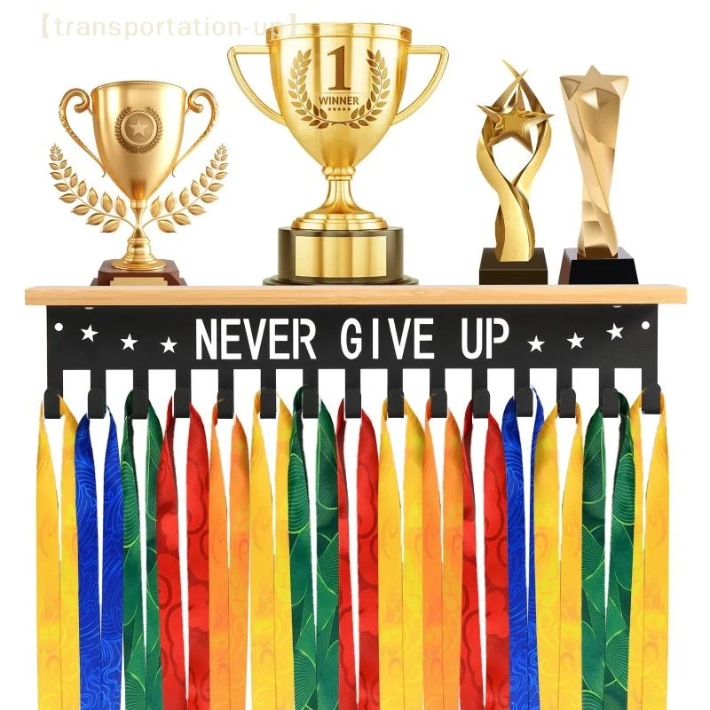 

Medal Display Rack Trophy Shelf Medal Hanger Wall-mounted Metal Display Holder For Sport Race Medal Trophy Home Decor