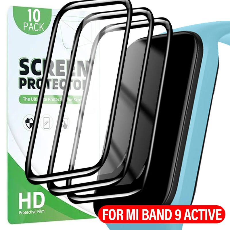 1-10PCS 3D Curved Screen Protector For Xiaomi Mi Band Miband 9 Active Full Coverage Clear Anti-Scratch HD Protective Watch Film