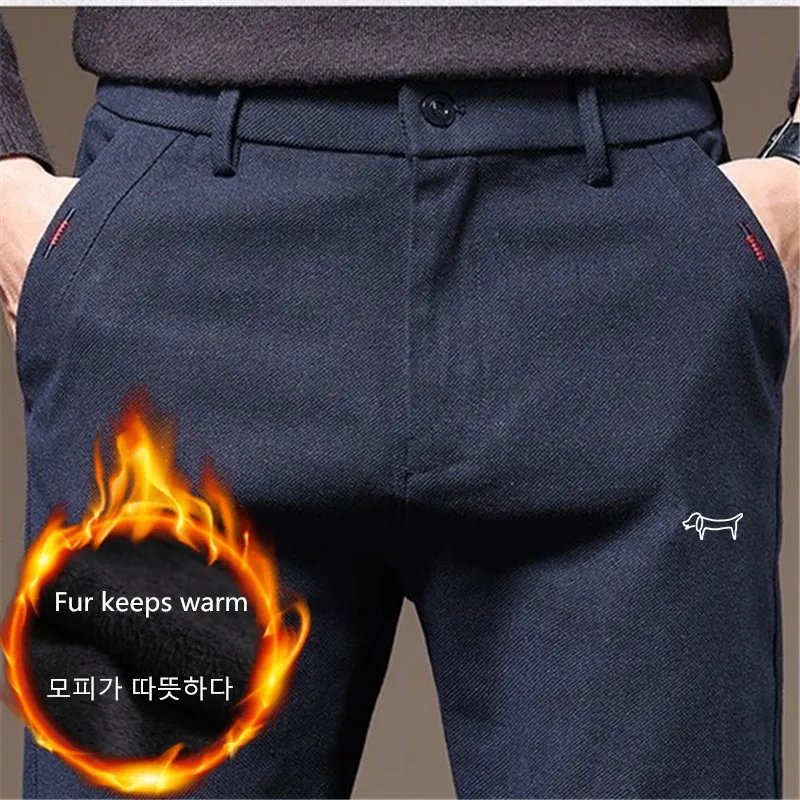 

High Quality Men's Golf Pants Winter Villus Thicken Warm Comfort Golf Trousers Wear-resistant Elastic Man's Sport Golf Pant 골프웨어