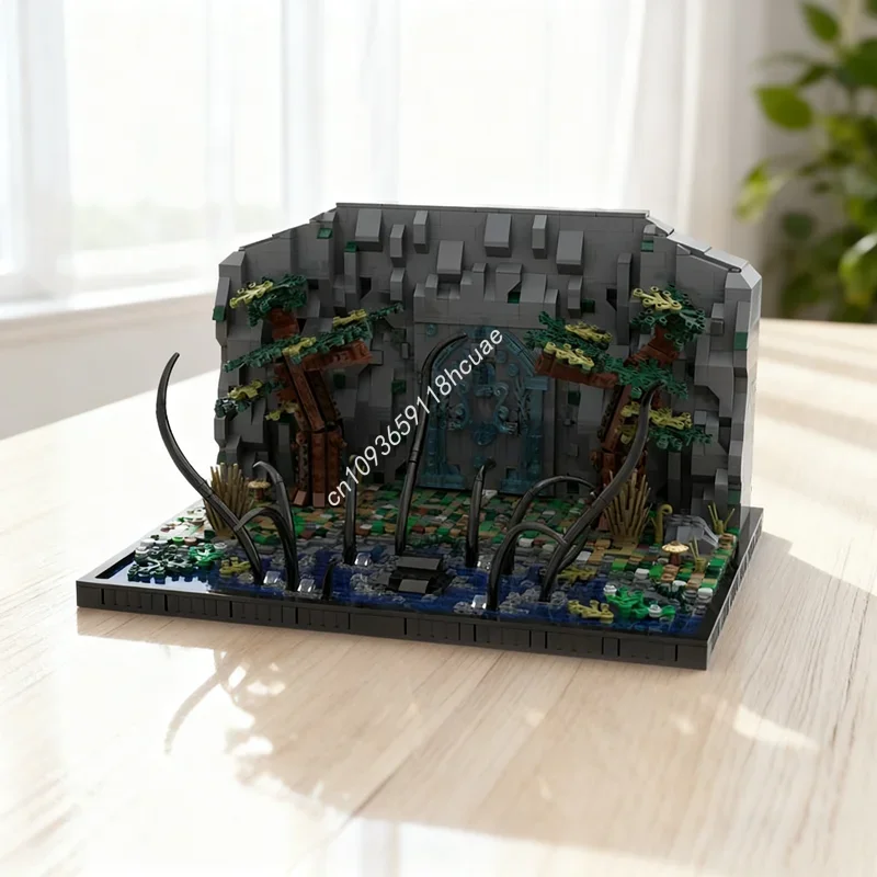 2786 piezas MOC Moria Gate, modelo de Los Hobbits y El Señor de los Anillos, bloques de construcción, regalo de Navidad, juguete de construcción DIY, idea educativa, regalo de cumpleaños para niños