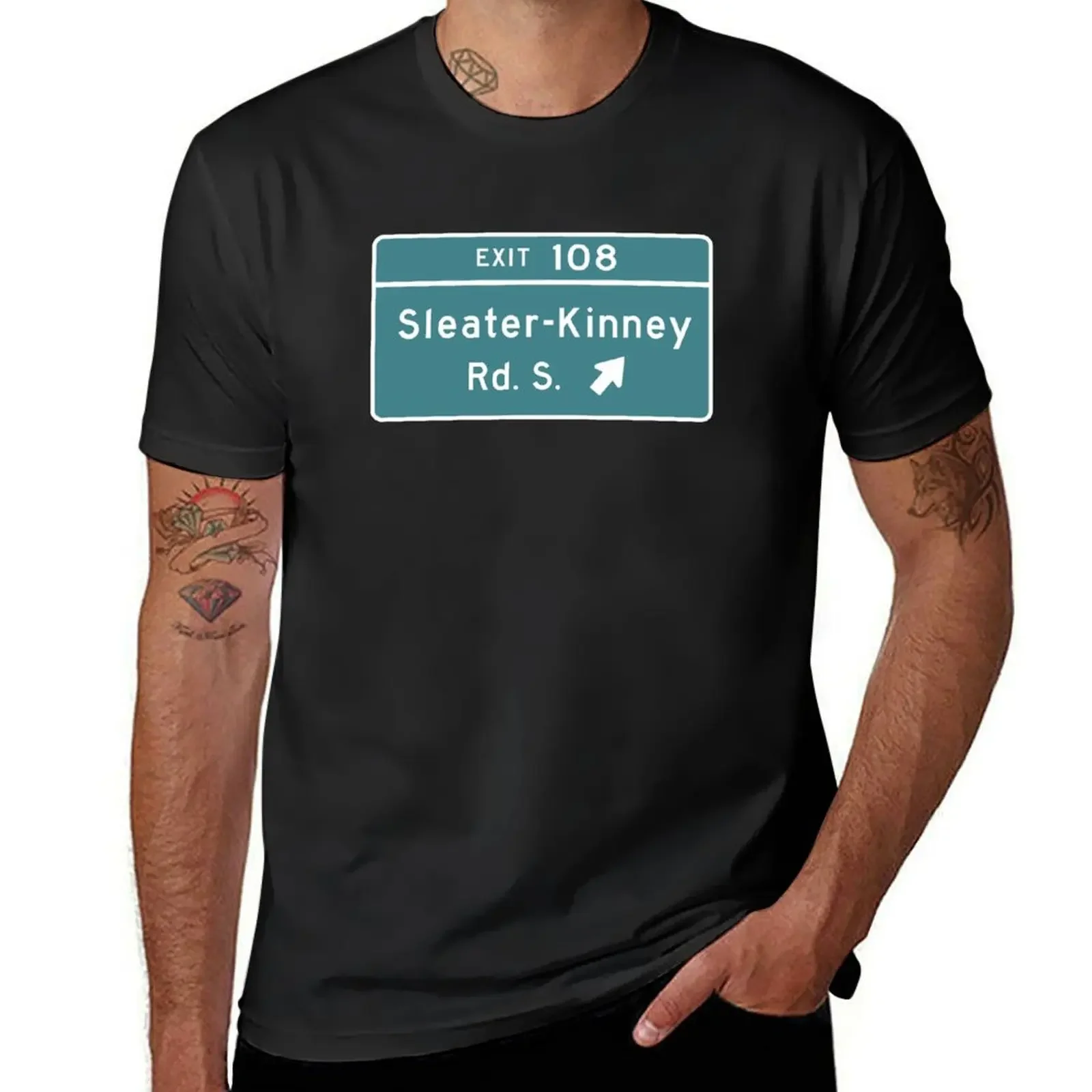 Sleater-kinney Intersection T-Shirt for a boy graphics animal prinfor boys slim fit t shirts for men