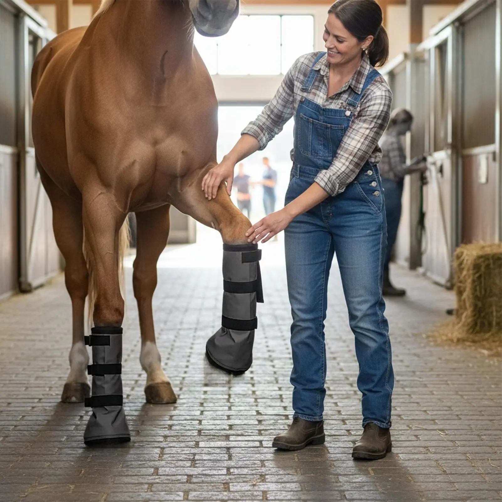

Сапоги для замачивания лошадей, лошадиных копыт, рельефная сумка для замачивания, утолщенная сумка для замачивания копыта для стабильных полевых тренировок, гонок на открытом воздухе, прогулок