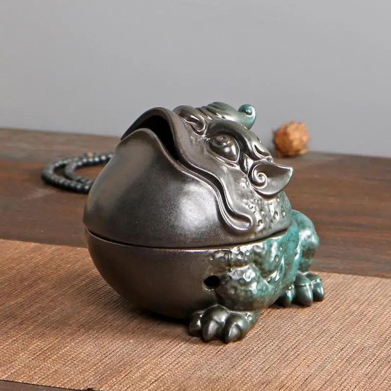 Incense Burner For Church Toad Lucky Incense Burner Vintage Home Decor Ornament Charcoal Incense Holder Multifunction House