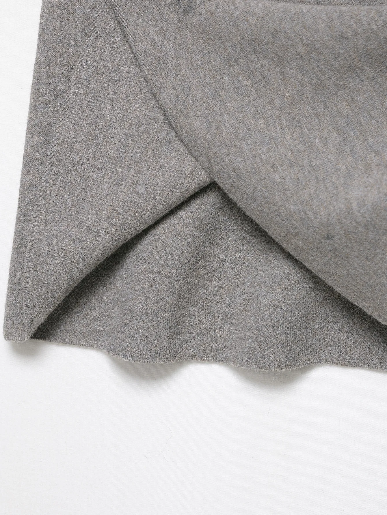 Jupe tricotée décontractée pour femmes, costumes asymétriques, col rabattable, manches longues, pull + taille élastique, jupe Midi d'automne