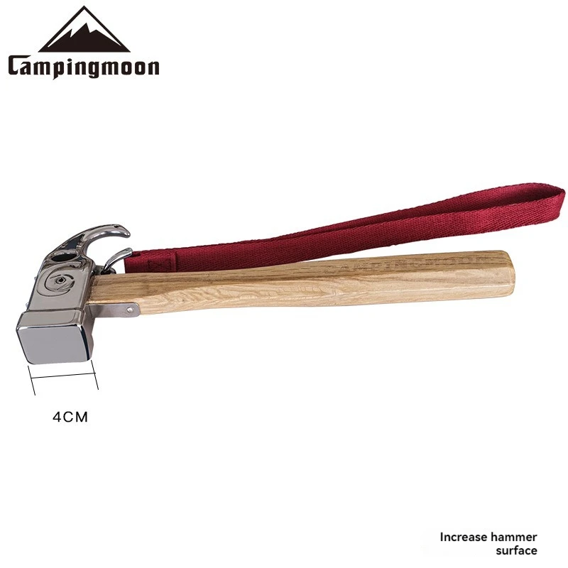 CAMPINGMOON C6 Camping Hammer Outdoor Stainless Steel Angle Viper Camping Hammer Hammer Ground Nail Tent Nail