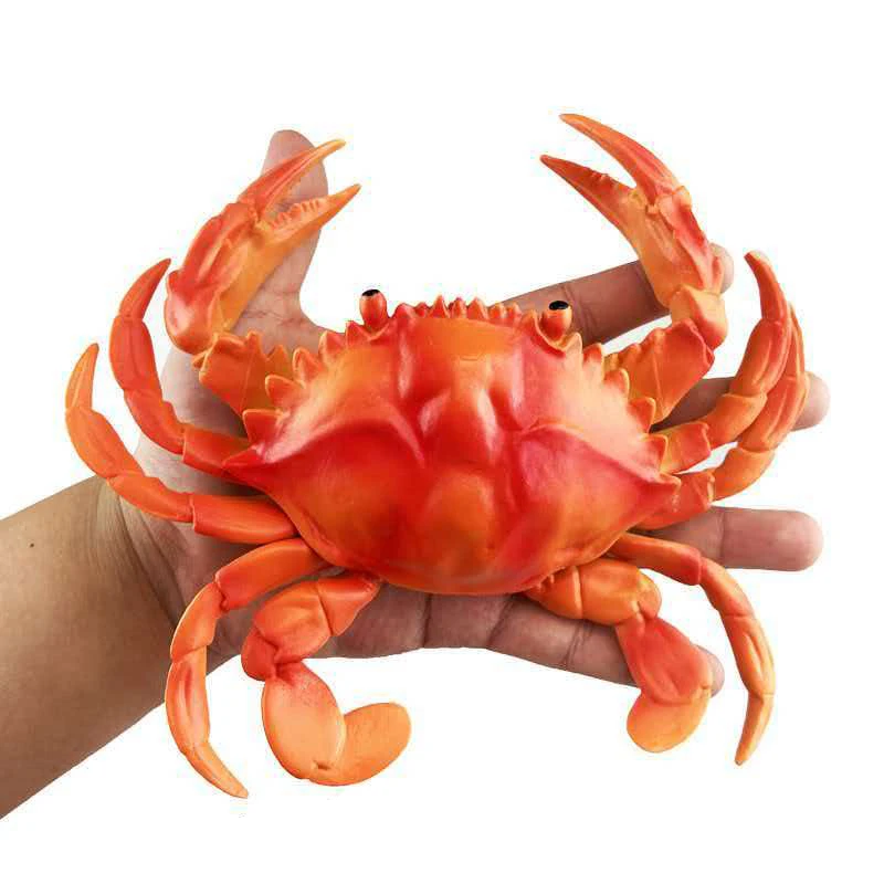 Simulation Lobster Crab Realistic Art Props Soft Squeeze Squeak Sound Sea Ocean Animal Figures Funny Prank Party Favors Gifts
