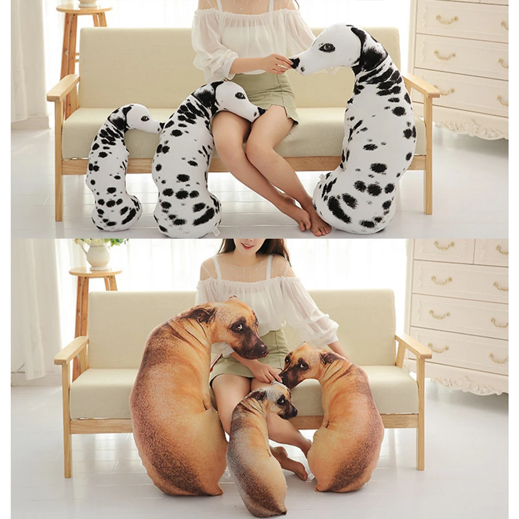 وسادة على شكل كلب رفيق نابض بالحياة لعشاق الكلاب والأطفال مناسبة لجميع الأعمار رمي كلب الوسادة #4