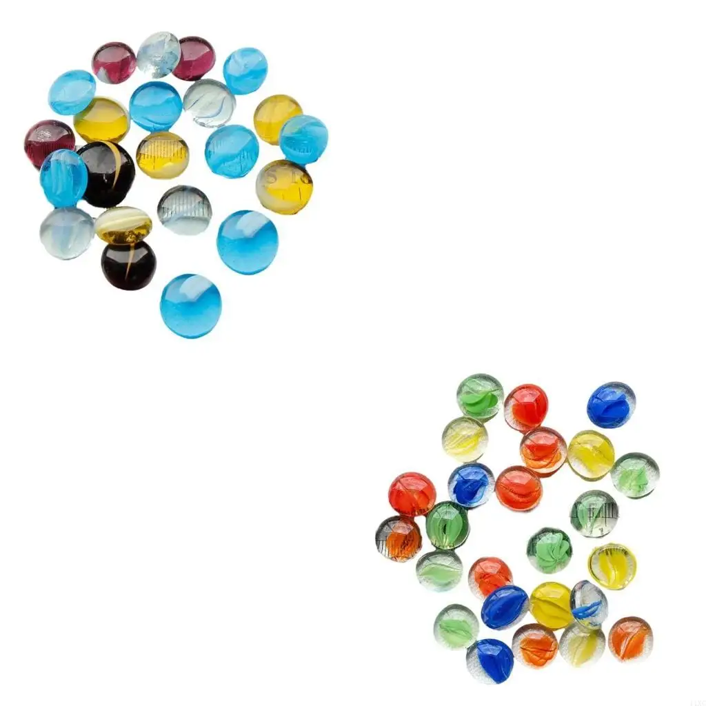 1kg Flat Glass Beads Crafting Vase Fillers Marble Bead For Craft Project Making 