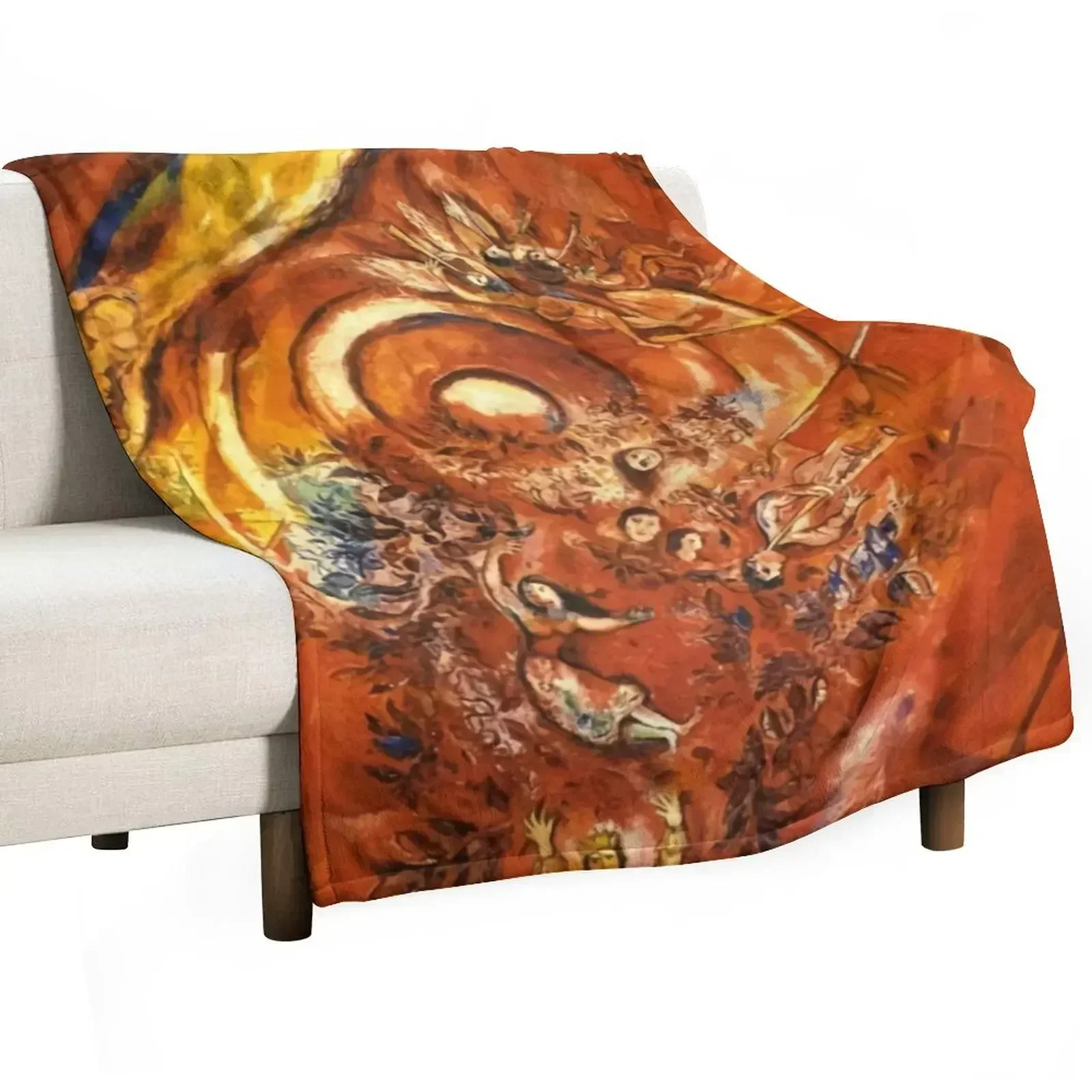 Metropolitan Opera marc chagall Throw Blanket Soft Plush Plaid Luxury Designer Blankets