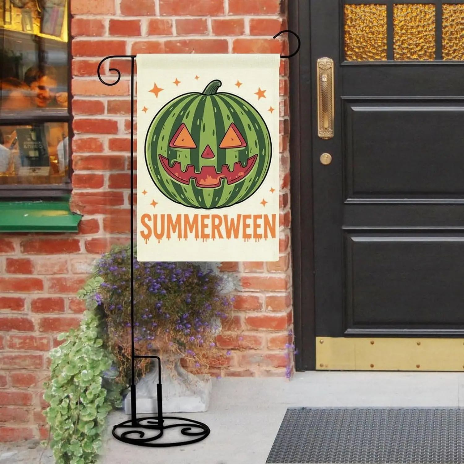 Watermelon Happy Summerween Garden Flag 12 X 18 Inch Double Sided Outside Outdoor Decoration ZZM