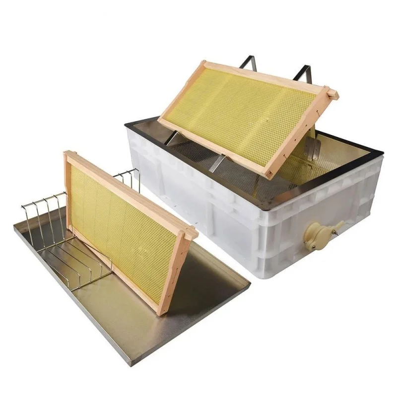 Uncapping Tank with Stainless Steel Screen Beekeeping Equipment Honey Uncapping Tray for Honeycomb