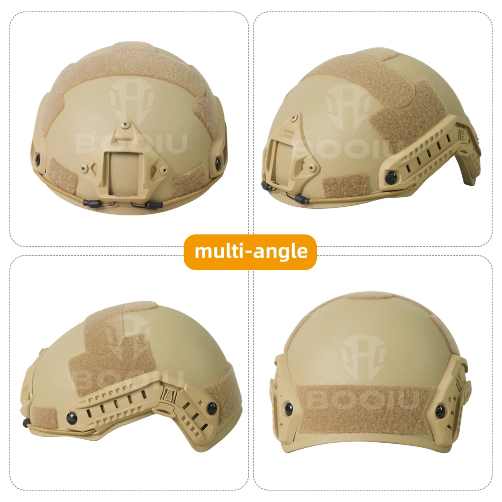 BOOIU Tactical Helmet FAST  Protective  Helmet With Wendy Suspension Waterproof Lightweight Helmet